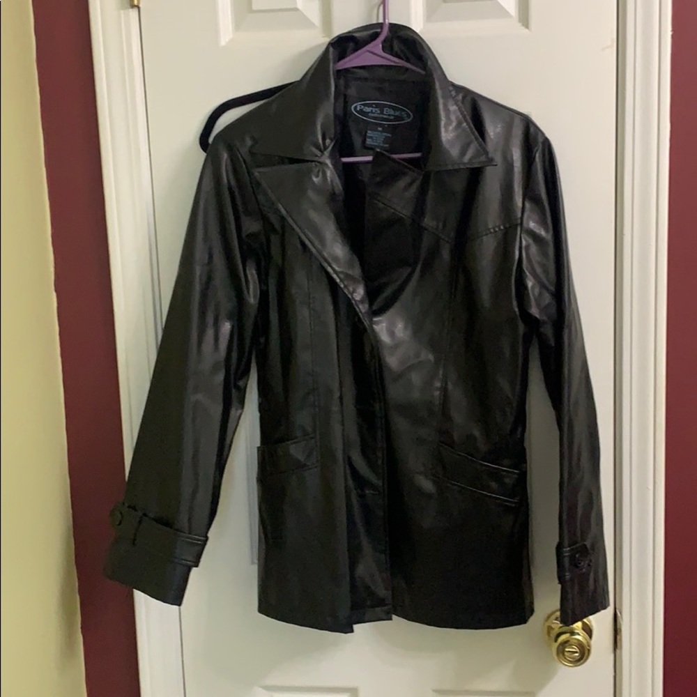 Faux leather jacket
